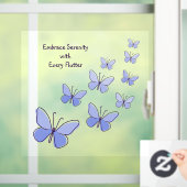 Butterfly Flutter in blau - Stille, Bath Fensteraufkleber (Zuhause)