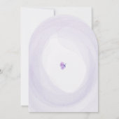 Butterfly Flutterfly Lila Pink Arch 1. Geburtstag Einladung (Rückseite)