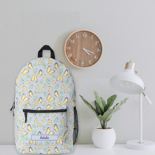 Butterfly Flutters Blue Personalisiert Bedruckter Rucksack