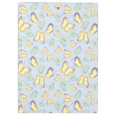 Butterfly Flutters Blue Personalisiert Klemmbrett (Rückseite)