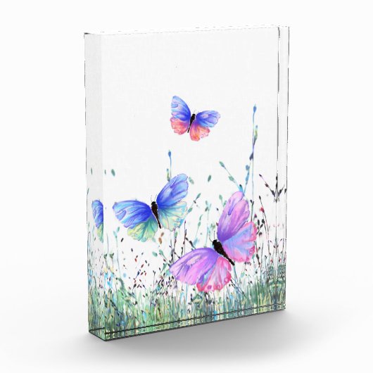 Butterfly Flying Foto Blockfeder (Links)