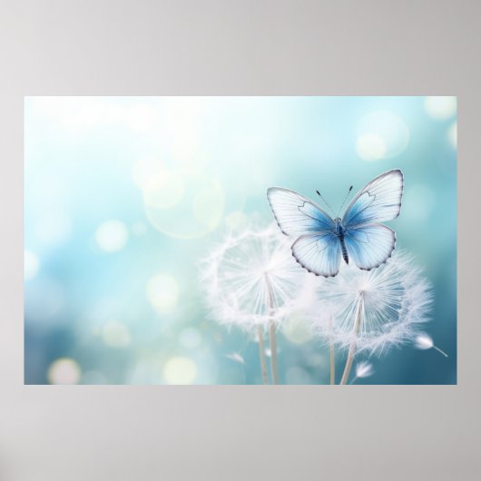 Butterfly Forest Nature Serene Tranquil Poster (Vorne)