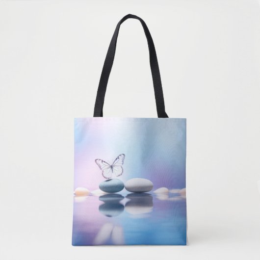 Butterfly Forest Nature Serene Tranquil Tasche (Vorderseite)