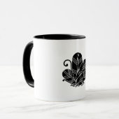 Butterfly-förmige Falkenfedern Tasse (Vorderseite Links)