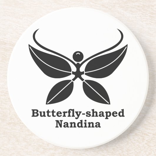 Butterfly-förmige Nandina Untersetzer (Vorne)