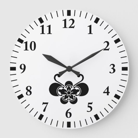 Butterfly-förmiger Goka Große Wanduhr (Vorderseite)
