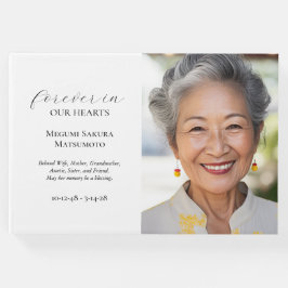 Butterfly Foto Funeral Guest Book - Minimalistisch Gästebuch