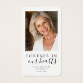 Butterfly-Foto-Gedenkkarte (Rückseite)