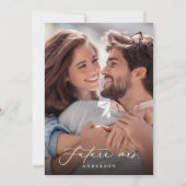 Butterfly Foto Kirsche Blüten Rosa Brautparty Einladung (Rückseite)