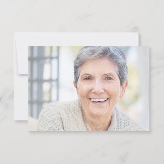 Butterfly-Foto zur Beerdigung Dankeskarte (Rückseite)