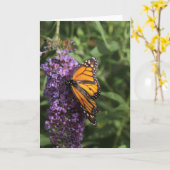 Butterfly-Fotokarte Karte (Gelbe Blume)