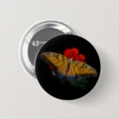 Butterfly Fraktal Tiger Frack Button (Vorne & Hinten)