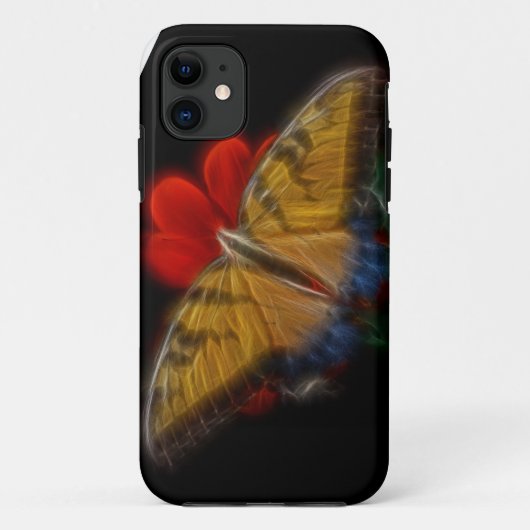 Butterfly Fraktal Tiger Frack Case-Mate iPhone Hülle (Rückseite)
