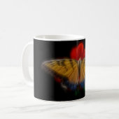 Butterfly Fraktal Tiger Frack Kaffeetasse (Vorderseite Links)