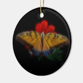 Butterfly Fraktal Tiger Frack Keramik Ornament (Links)
