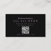 Butterfly-Frau Makeup-Facepainting QR-Code Visitenkarte (Rückseite)