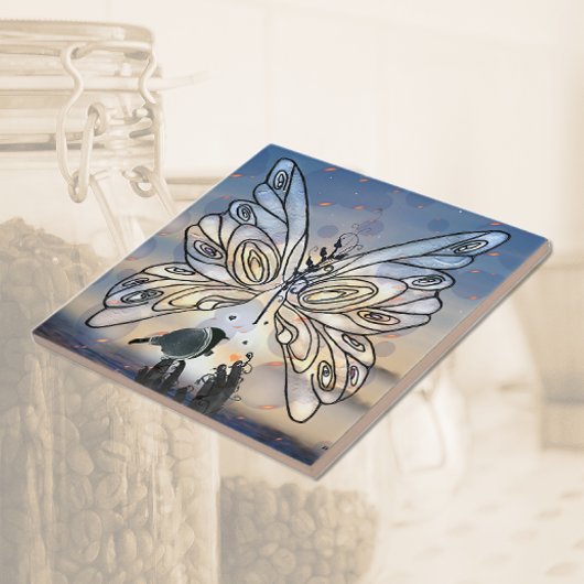 Butterfly Freedom & Bird Fliese