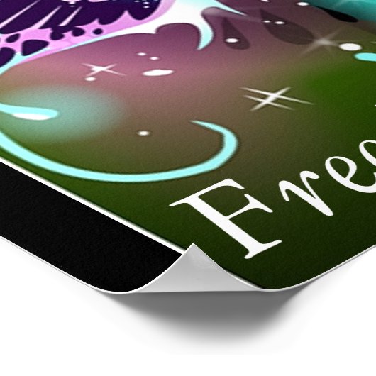 Butterfly Freedom Poster (Ecke)