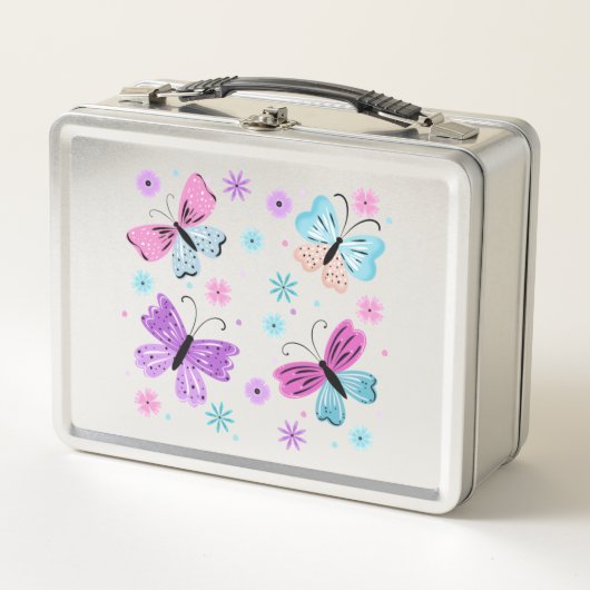 Butterfly Friends Metall Brotdose (Vorderseite)