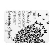 Butterfly Friendship Heart Magnet (Horizontal)