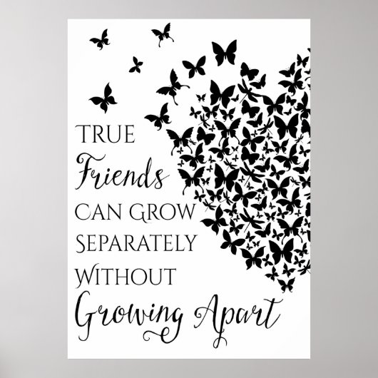 Butterfly Friendship Heart Poster (Vorne)