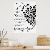Butterfly Friendship Heart Poster (Küche)