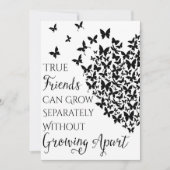 Butterfly Friendship Heart Save The Date (Vorderseite)