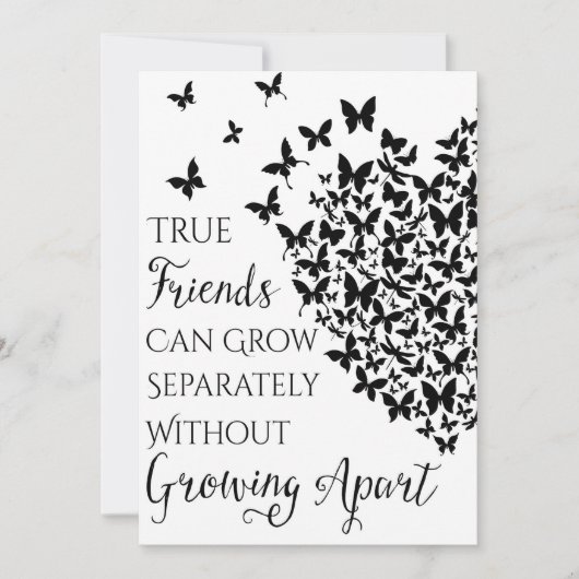 Butterfly Friendship Heart Save The Date (Vorderseite)
