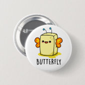 Butterfly-Funny Butter mit Flügelpuppe Button (Vorne & Hinten)