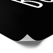 Butterfly Funny Butter with Wings Pun Dark BG Poster (Ecke)