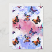 Butterfly-Galaxie 16 . Geburtstag Einladung (Rückseite)