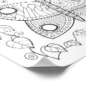Butterfly Garde Imitate Gem Coloring Page Art Post Poster (Ecke)