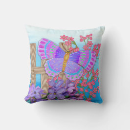 Butterfly Garden 3D Whimsey Kissen