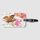 Butterfly Garden Akryllische Gepäckmarke Gepäckanhänger (Vorderseite (Horizontal))
