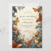 Butterfly Garden Baby Shower Einladung (Vorderseite)