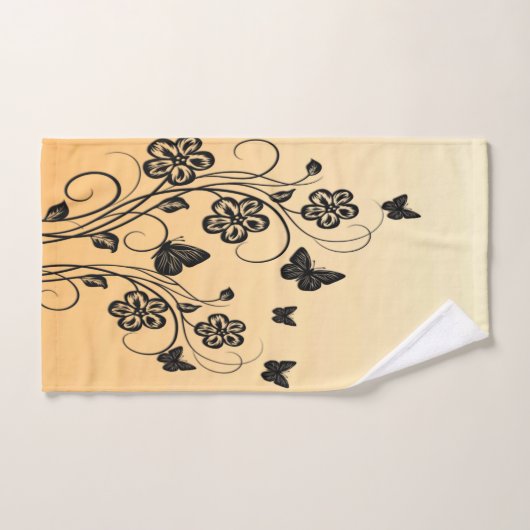 Butterfly Garden Badhandtuch Set (Handtuch)