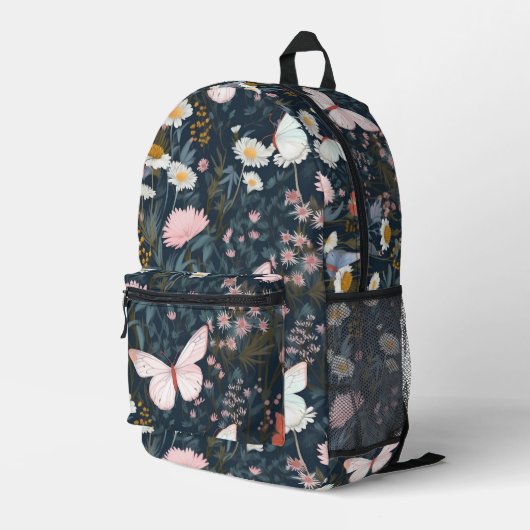 Butterfly Garden Bedruckter Rucksack (Rückseitige Ecke Rechts)