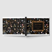 Butterfly Garden Black Wedding Gästebuch (Voll)