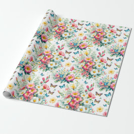 Butterfly Garden Bloom Geschenkpapier
