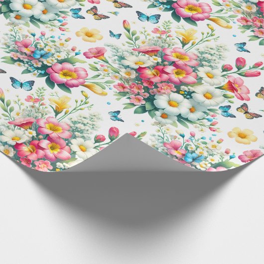 Butterfly Garden Bloom Geschenkpapier (Ecke)