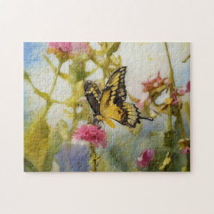 Butterfly Garden Blume Art Puzzle