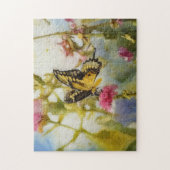 Butterfly Garden Blume Art Puzzle (Vertikal)