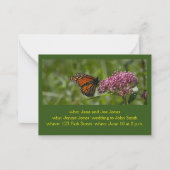 Butterfly Garden Bridal Dusche Einladung (Rückseite)