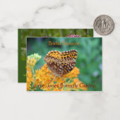 Butterfly Garden Bridal Dusche Einladung (Vorderseite/Rückseite Beispiel)