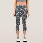 Butterfly Garden Capri Leggings (Vorderseite)