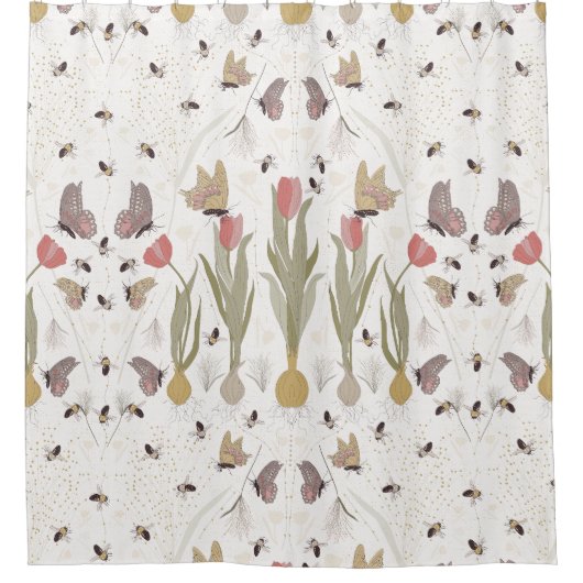 Butterfly Garden Duschvorhang (Vorderseite)
