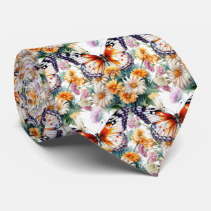 Butterfly Garden Elegantes Muster Neck Tie Krawatte