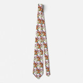 Butterfly Garden Elegantes Muster Neck Tie Krawatte (Vorderseite)