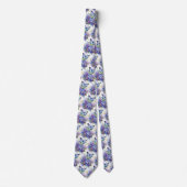 Butterfly Garden Elegantes Muster Neck Tie Krawatte (Vorderseite)