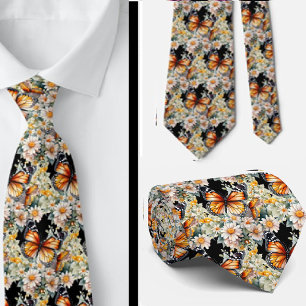 Butterfly Garden Elegantes Muster Neck Tie Krawatte